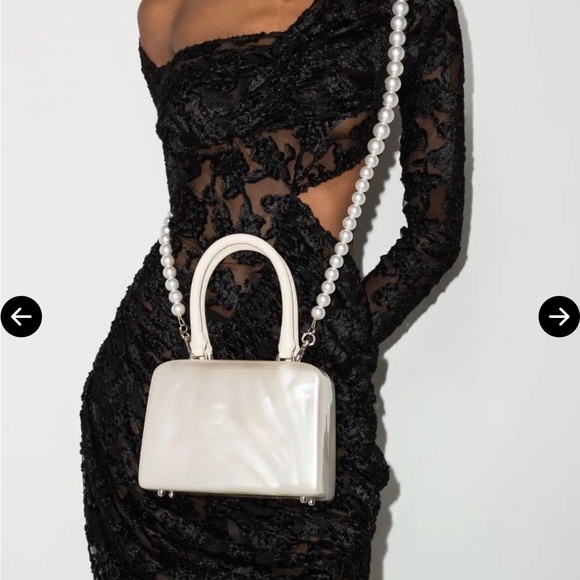 Simone Rocha Off-White Mini Handheld Case Bag - Picture 11 of 12